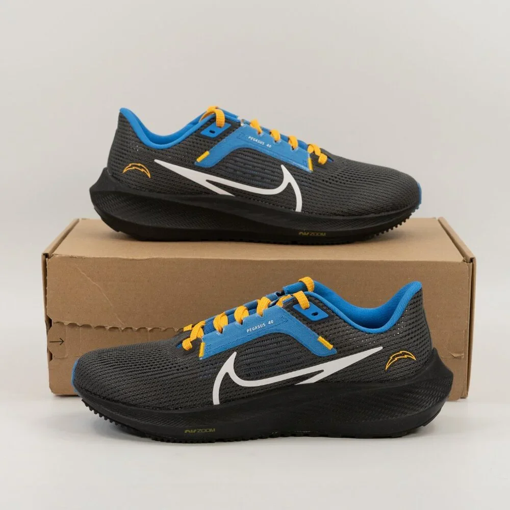Nike Air Zoom Pegasus 40 Los Angeles Chargers DZ5948-001 size 6.5 Men / 8 Women